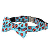Ladybug Dog Collar With Bow Tie - Lilly The Dog