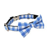Azul Classic Dog Collar With Bow Tie - Lilly The Dog