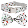 Christmas Night Dog Collar With Bow Tie - Lilly The Dog