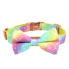 Glimmer Dog Collar With Bow Tie - Lilly The Dog