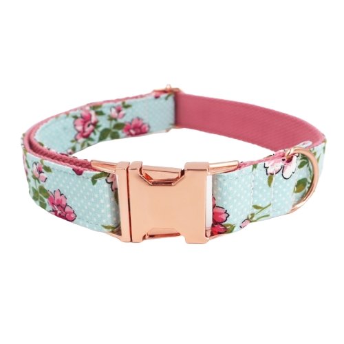 May Dog Collar With Flower - Lilly The Dog