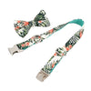 Tropical Flowers Dog Collar With Bow Tie - Lilly The Dog