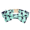 Whale Dog Collar With Bow Tie - Lilly The Dog
